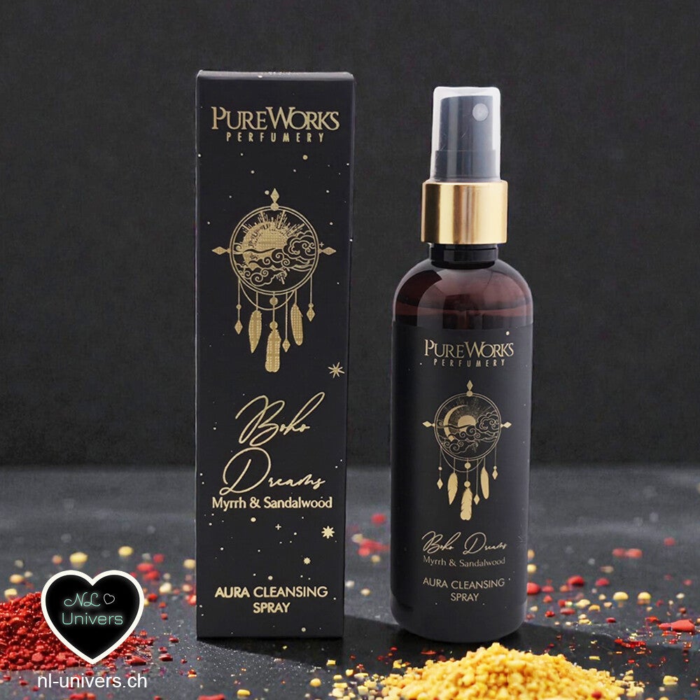 Vaporisateur et spray d'ambiance aura Boho Dreams myrrhe & bois de santal