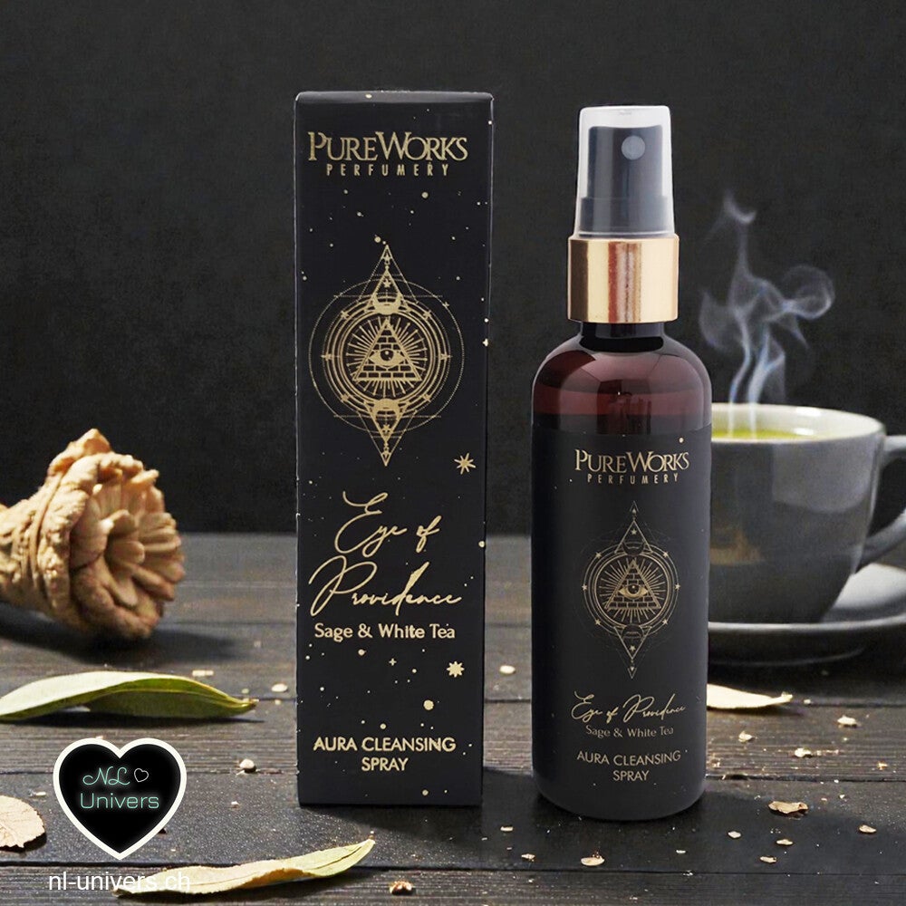 Vaporisateur et spray d'ambiance aura Eye of Providence sauge & thé blanc