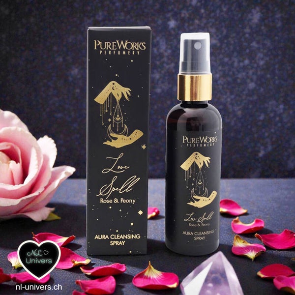 Vaporisateur et spray d'ambiance aura Love spell rose & pivoine
