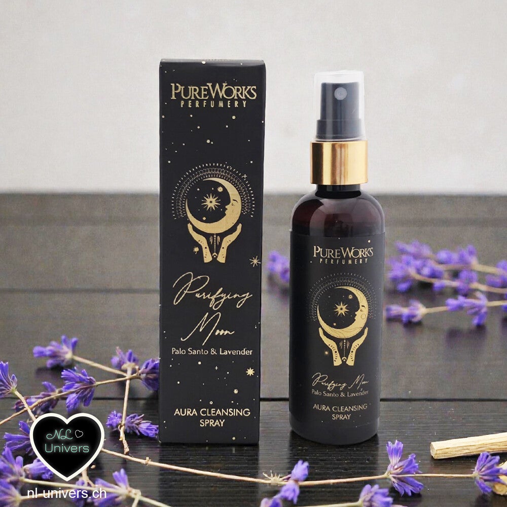 Vaporisateur et spray d'ambiance aura Purifying Moon palo santo & lavande