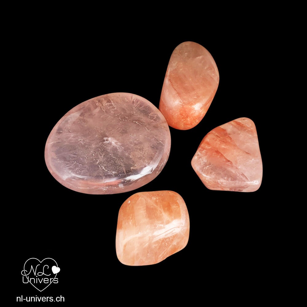 Quartz Hématoïde rose roulé
