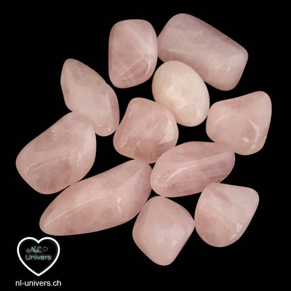 Quartz rose roulée