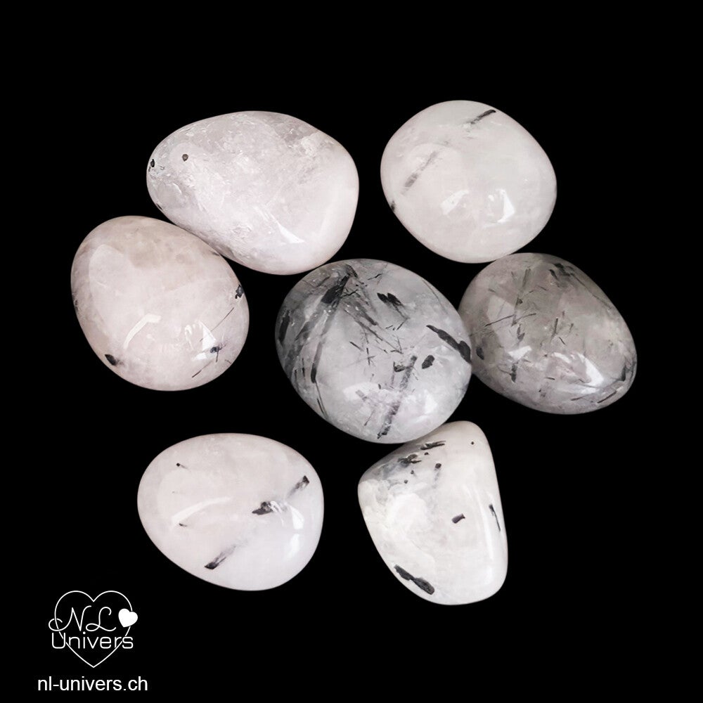 Quartz Tourmaline noire roulée