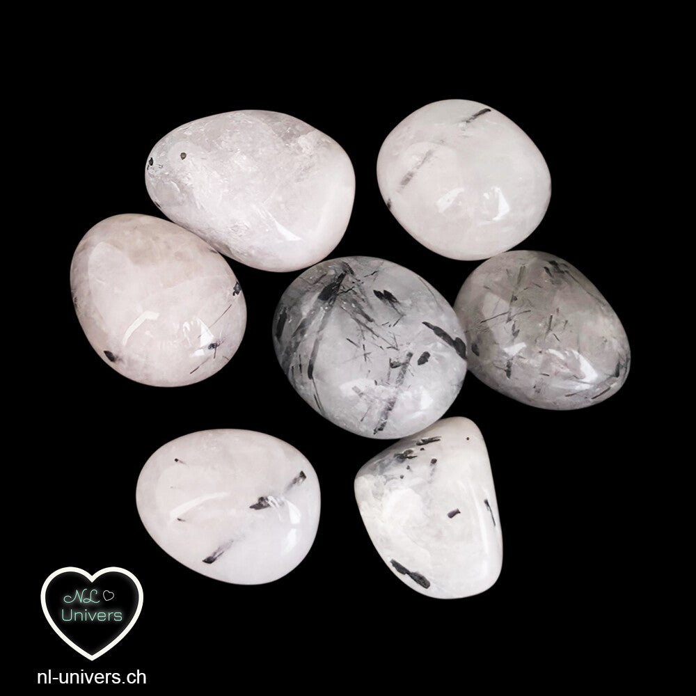 Quartz Tourmaline noire roulée