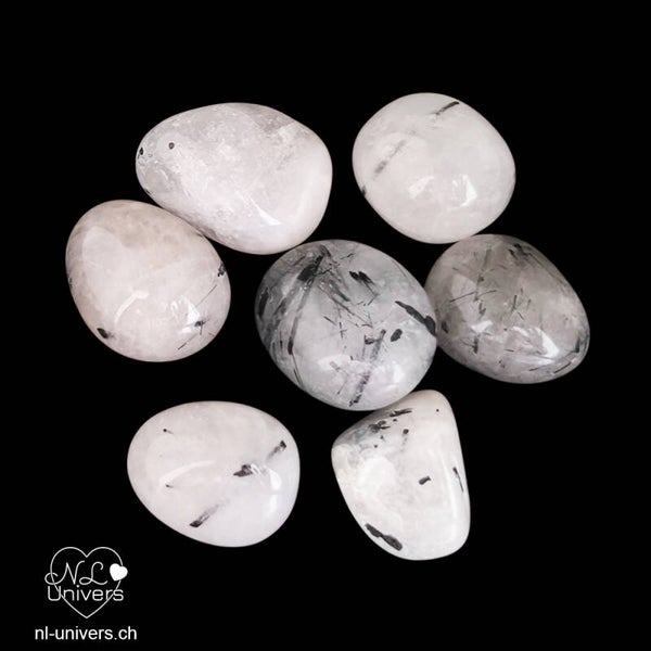 Quartz Tourmaline noire roulée