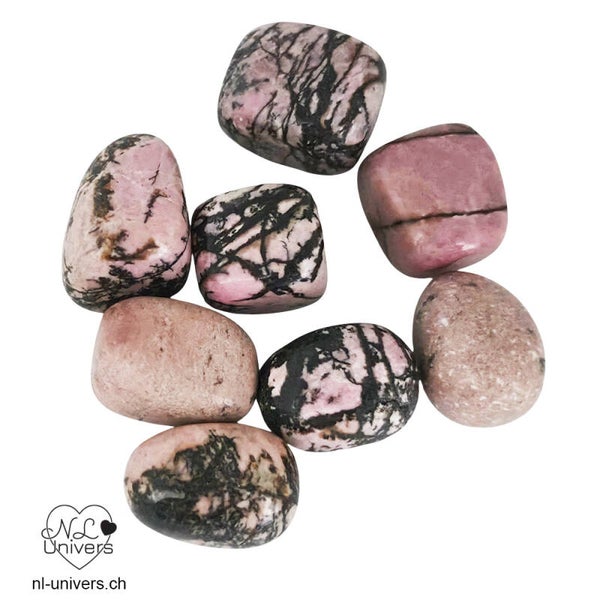 Rhodonite avec manganèse roulée