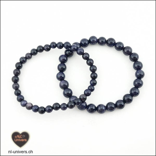 Bracelet Rivière d'or bleue