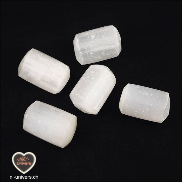 Sélénite blanche roulée