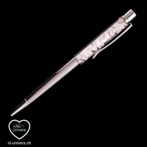 Stylo orgonite Howlite-Magnésite