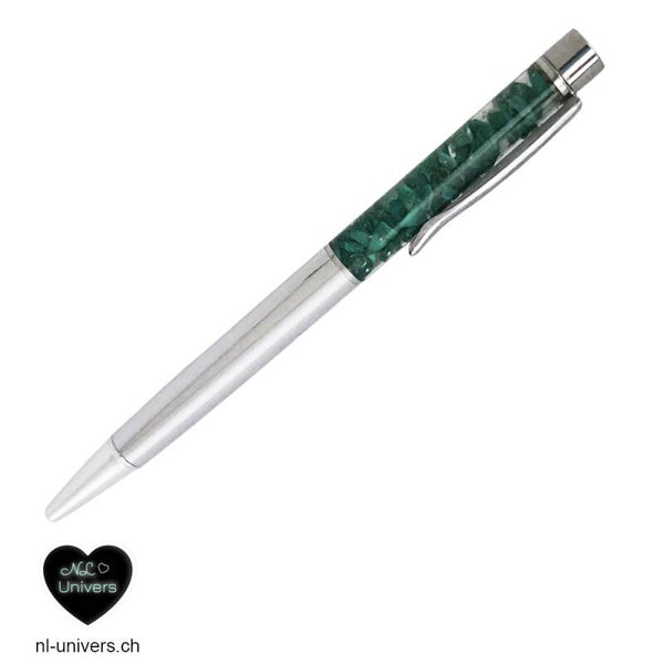 Stylo orgonite Malachite