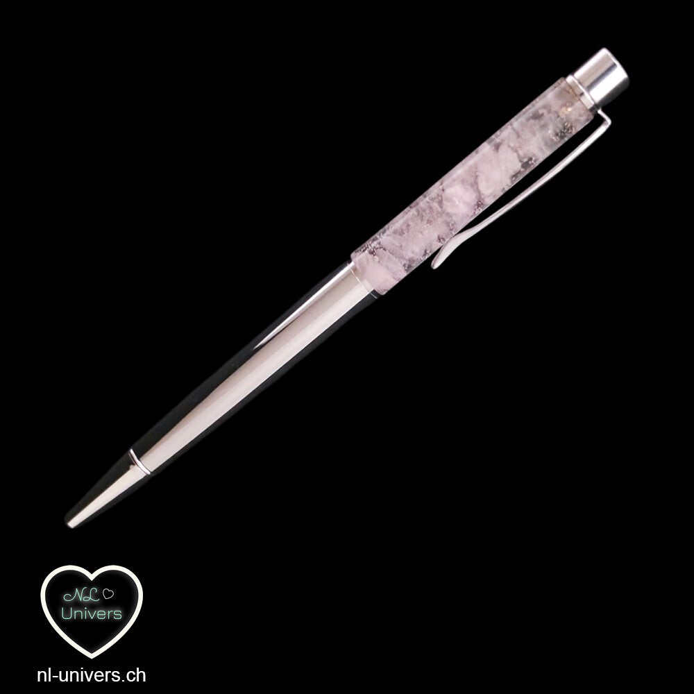 Stylo orgonite Quartz rose