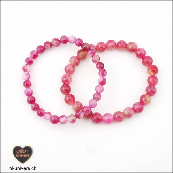 Bracelet Tourmaline melon d'eau rose
