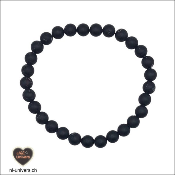 Bracelet Tourmaline noire mat