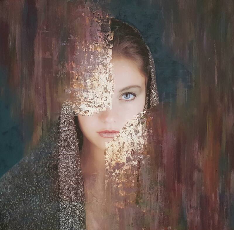 portret vrouw schilderij