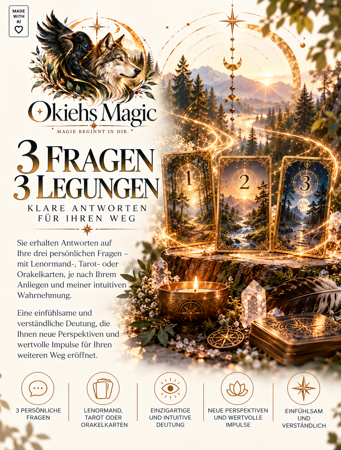 3 Fragen - 3 Legungen