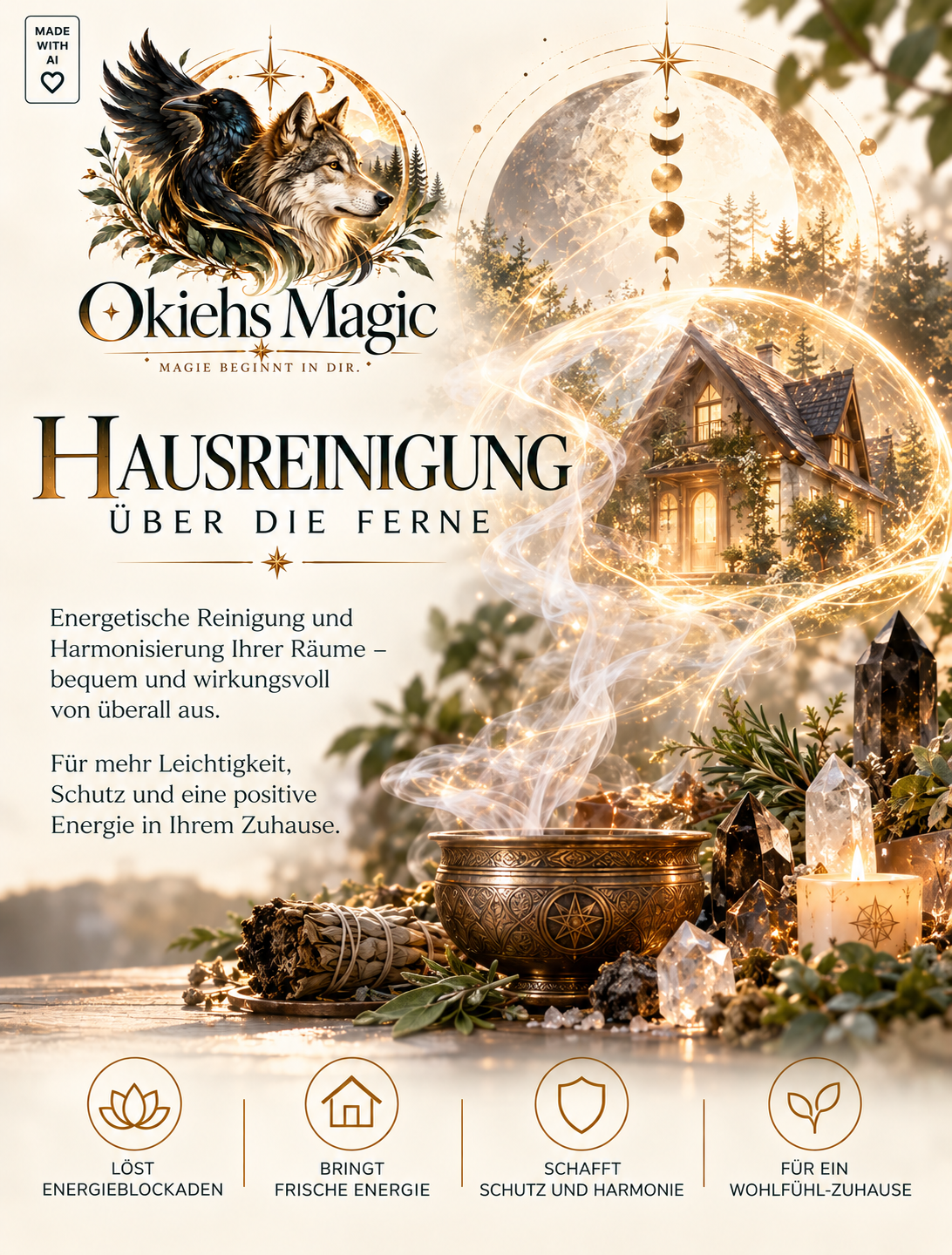 Hausreinigung über die Ferne