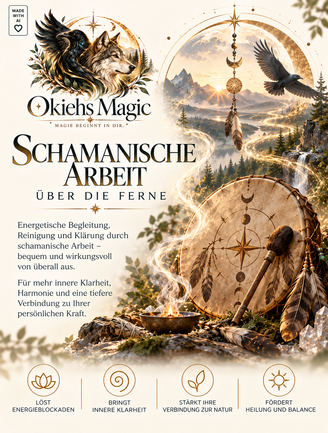 Schamanische Arbeit über die Ferne