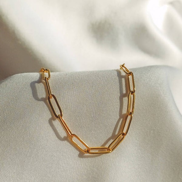 Chain armband goud