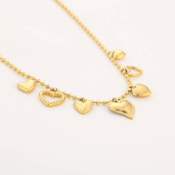 Cute charm ketting goud