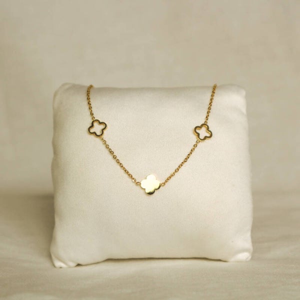 Clover ketting goud