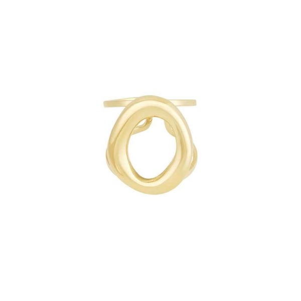 Oval ring goud