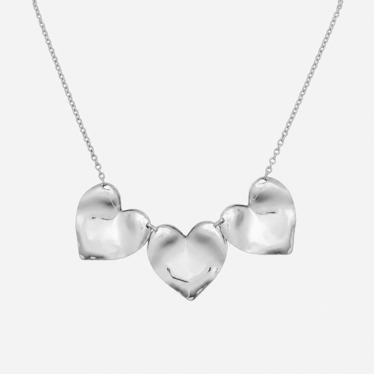 Statement love ketting zilver