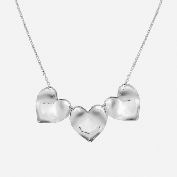 Statement love ketting zilver