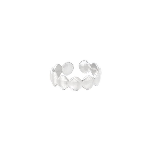 Cute shell ring zilver