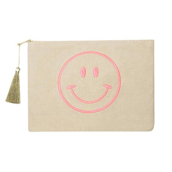 Pink smiley toilettas