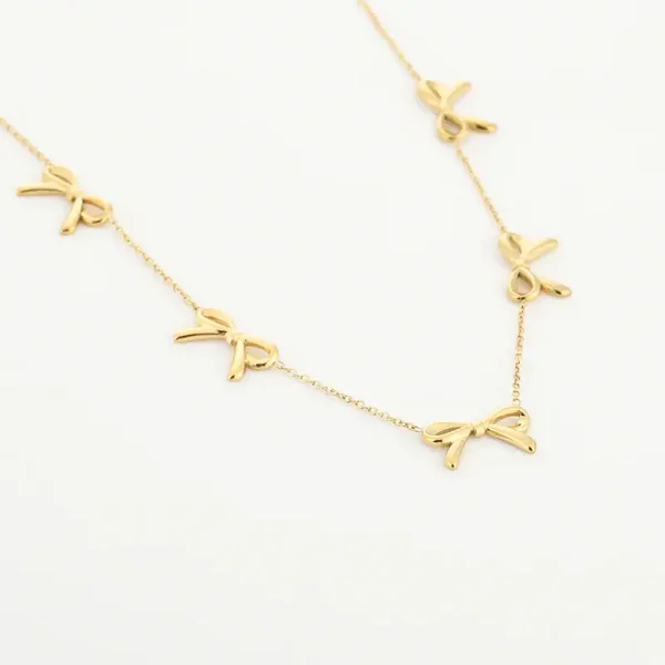 Bow ketting goud