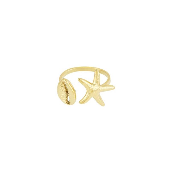 Sea vibes ring goud
