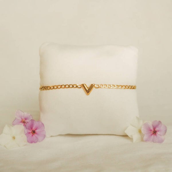 V-armband goud