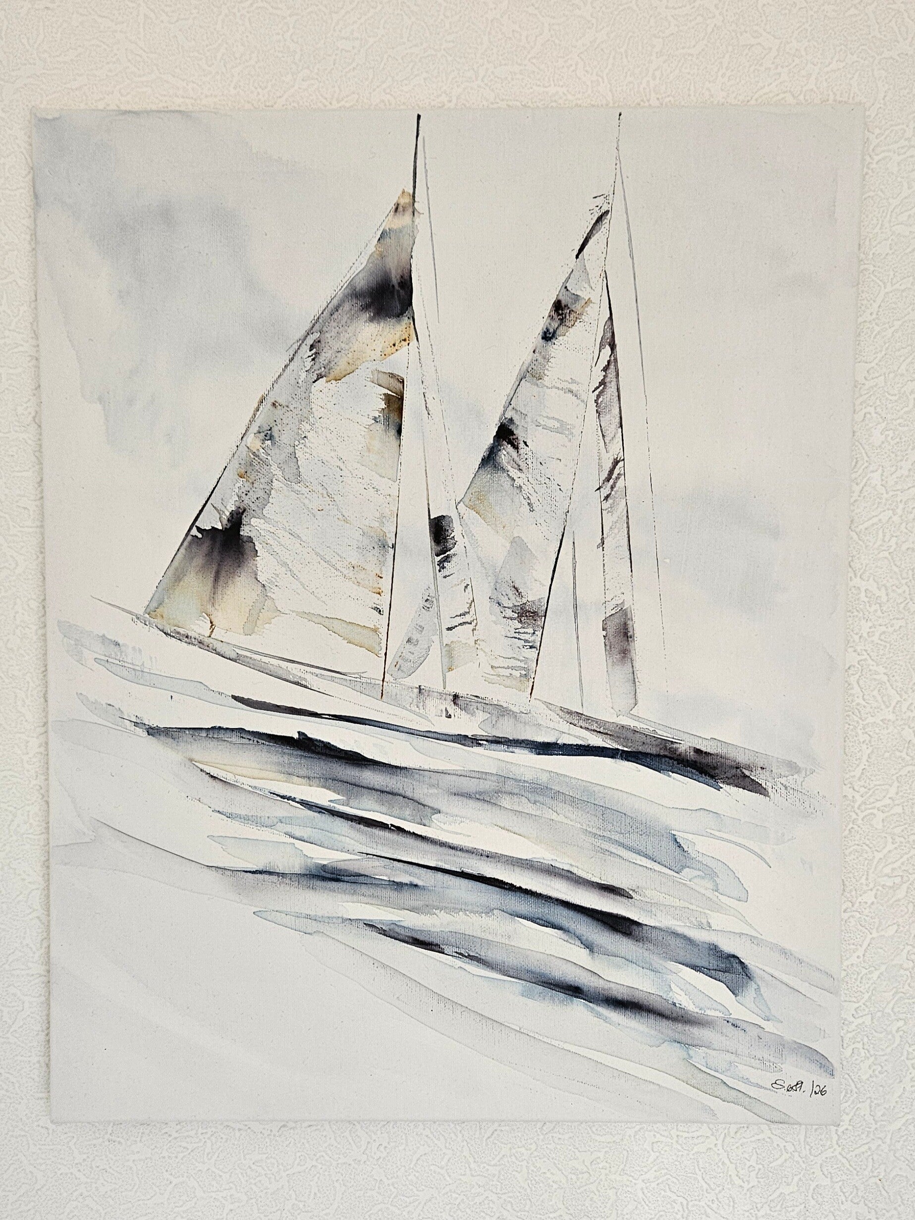 Aquarell auf Leinwand