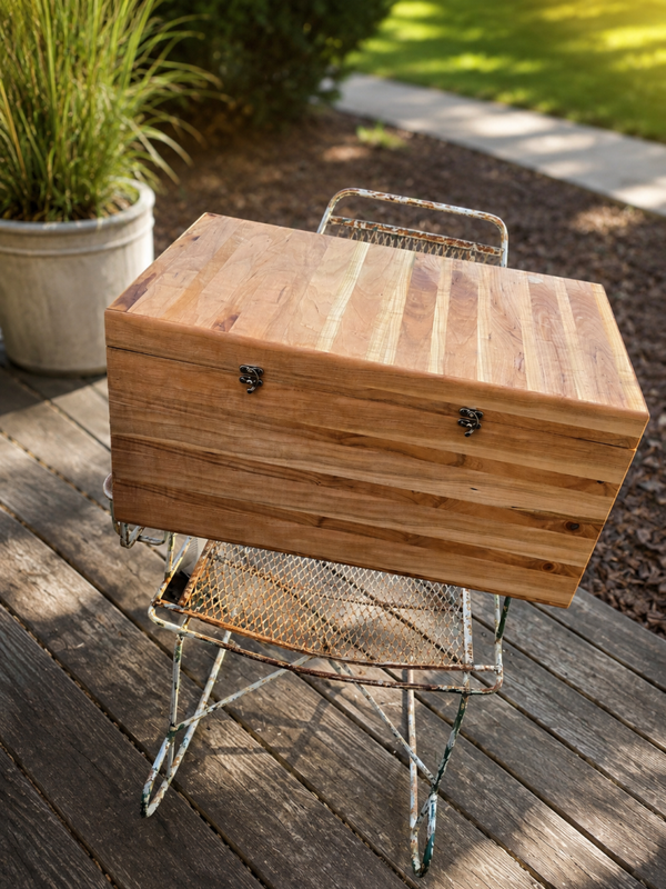 Handcrafted Wooden Storage Chest