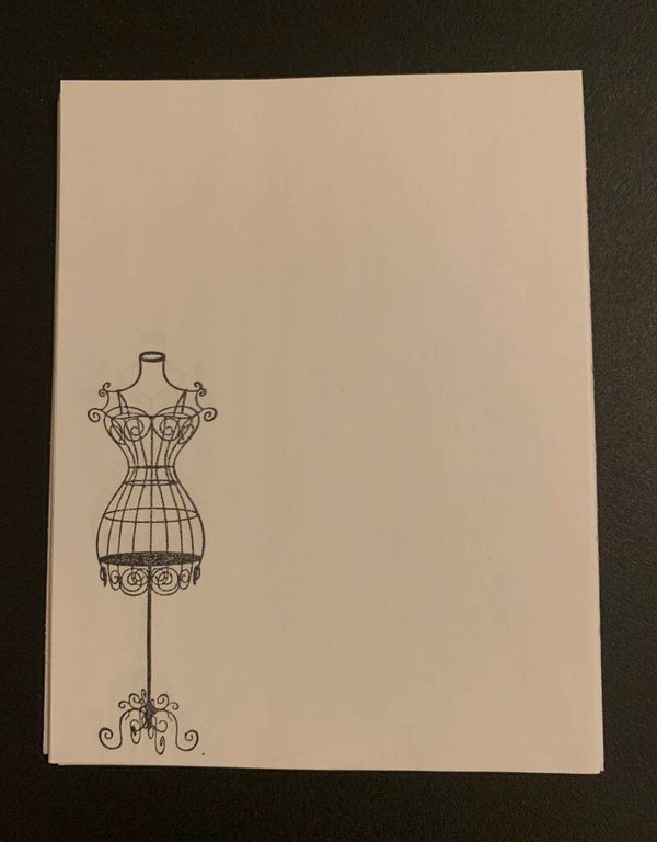 Note pad - various stamps