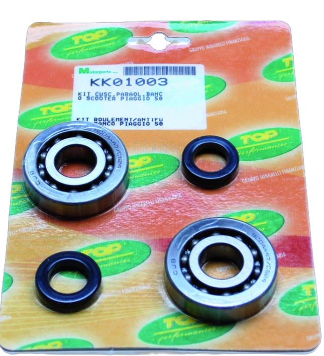 ROULEMENT D'EMBIELLAGE + JOINT SCOOT TOP PERFORMANCES ADAPTABLE PIAGGIO 50 ZIP 2T-TYPHOON-NRG / GILERA 50 STALKER-RUNNER SCOOTER PAS CHER
