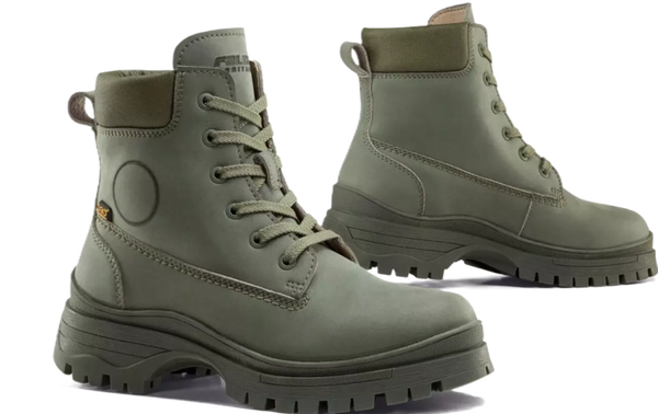 BOTTES FEMME FALCO LADY ZARAH WTR ARMY MOTO PAS CHER