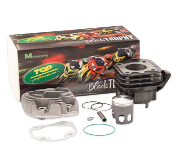 HAUT MOTEUR SCOOTER FONTE TOP PERF BLACK TROPHY ADAPT. OVETTO / NEOS / SR50 / F12 / BIG MAX / MACH G