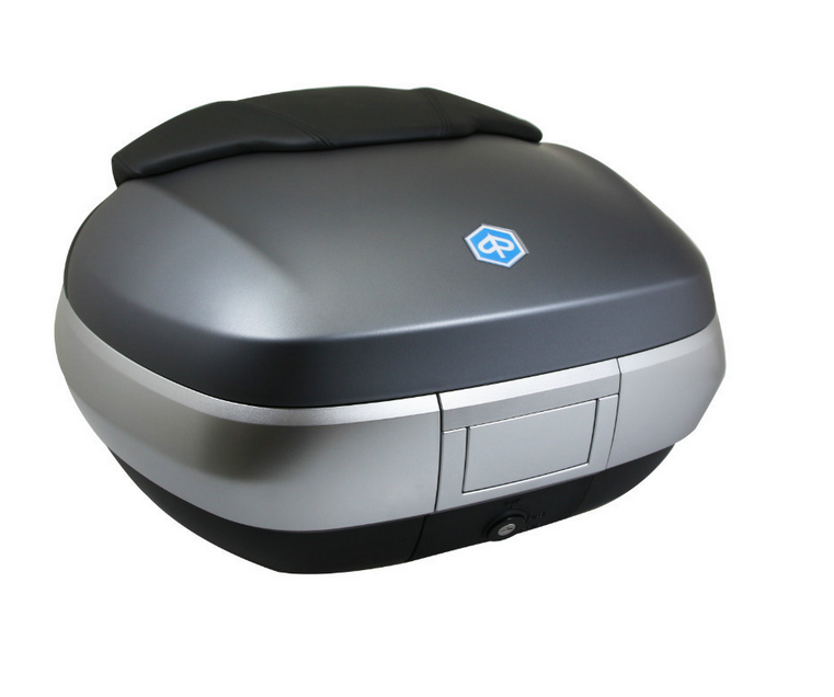 Top Case 50 L, argent (grigio Titane 742/B) pour Piaggio MP3 400 / 500 - MAXISCOOTER ORIGINE PIAGGIO MP3 2014+2016 - CM261519 - PAS CHER