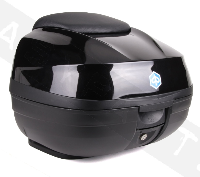 Top Case origine (avec plaque de fixation), 37 l, noir pour Piaggio MP3 125 / 300 / Sport HPE Sur Moto Pas Cher.Fr