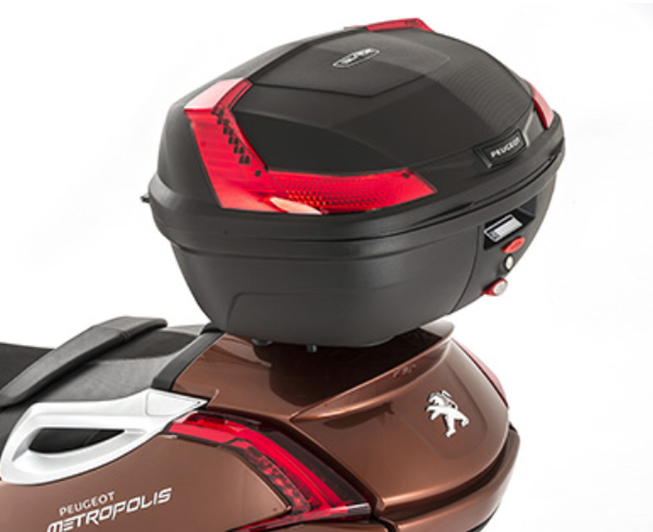 Top Case origine 47L Metropolis 400 NOIR BRUT (capot de couleur supérieur en supplément) sur Moto Pas Cher.fr