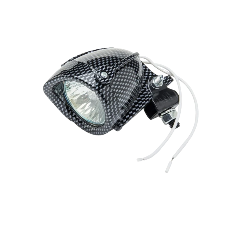 PHARE HALOGENE MOTO PAS CHER D40 CARBONE