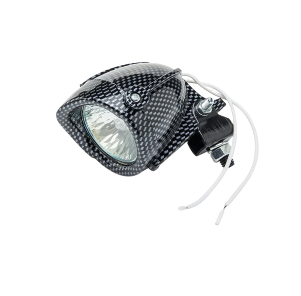 PHARE HALOGENE MOTO PAS CHER D40 CARBONE