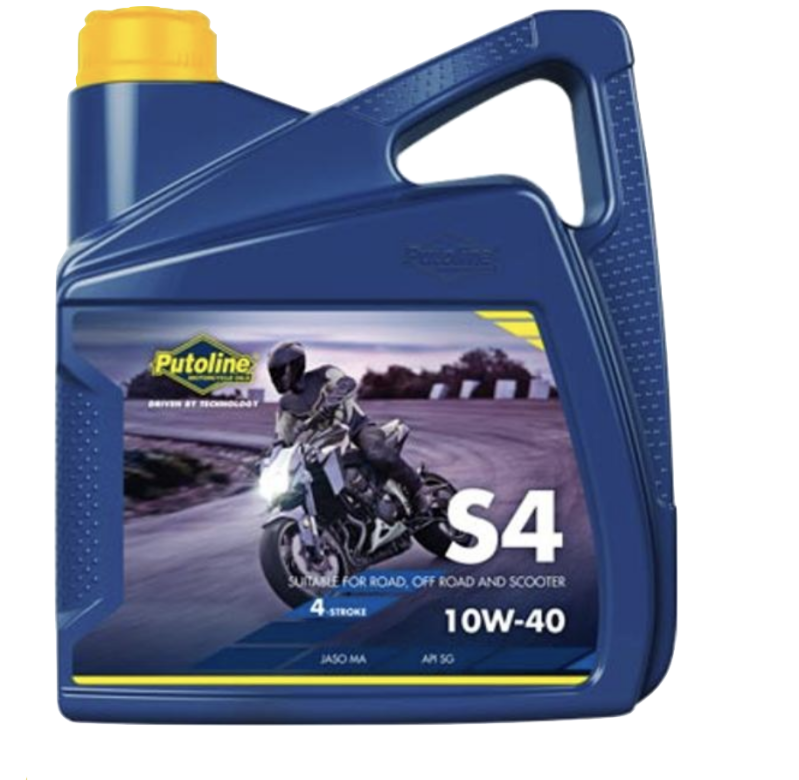 HUILE MOTEUR 4T PUTOLINE S4 10W40 MINERALE (4L) MOTO PAS CHER