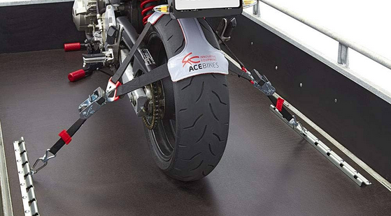 SANGLE DE FIXATION ATTACHE ROUE ARRIERE TYREFIX de ACEBIKES POUR TRANSPORT MOTO PAS CHER