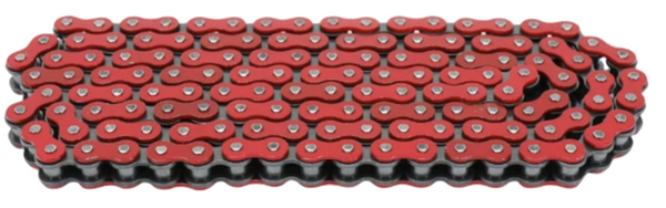 CHAINE ROUGE 420 134 MAILLONS MOTO PAS CHER RENFORCE