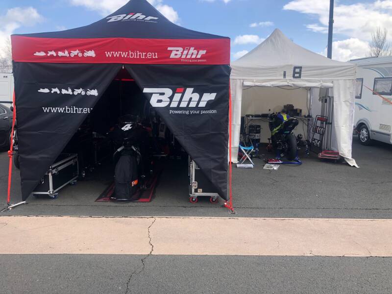 BARNUM TONNELLE TENTE DE PADDOCK  BIHR 3X3m DE QUALITE STRUCTURE PLIABLE SOLIDE EN ACIER MOTO PAS CHER NEUVE