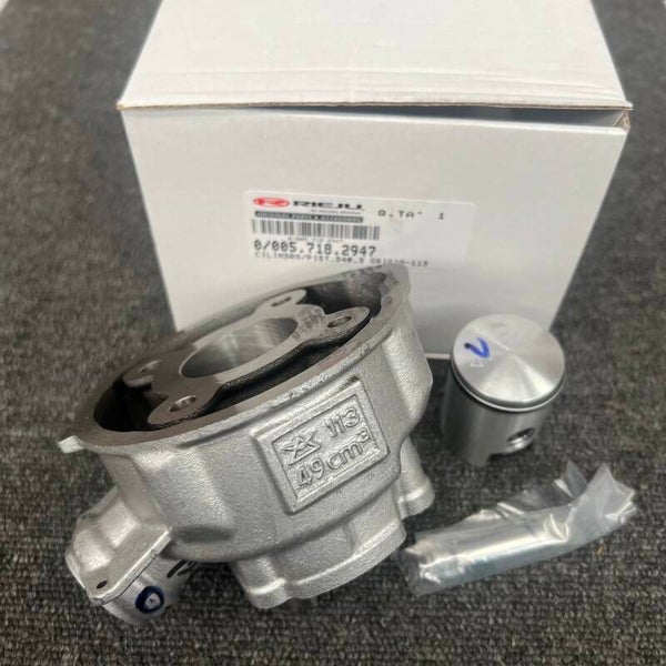CYLINDRE ORIGINE RIEJU MRT PAS CHER + PISTON + CLIPS + AXE + SEGMENTS