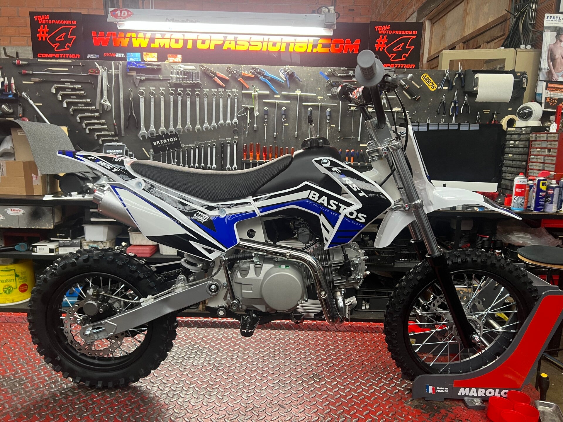 PIT BIKE BASTOS BS 150 cc FIRST BLEU édition 2025 OFF ROAD MOTO PAS CHER
