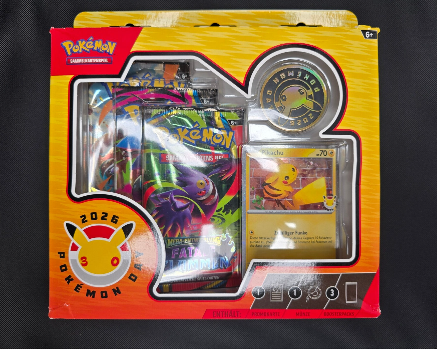 Pokemon 30th Anniversary Pikachu Box - Deutsch